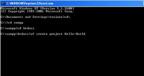 command to create project